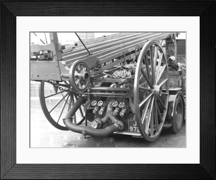 Framed Print : LCC-LFB motorised pump-escape with pneumatic tyres Framed Print : LCC-LFB motorised pump-escape with pneumatic tyres