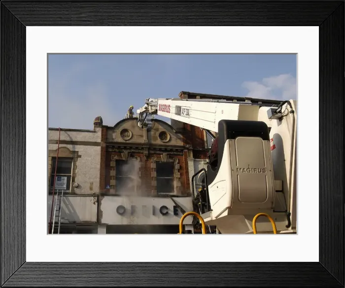 Framed Print : Firefighters at scene of fire in Ealing Framed Print : Firefighters at scene of fire in Ealing