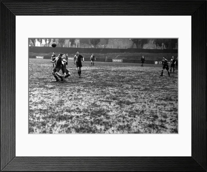 Framed Print : LFS versus Free French football match, WW2 Framed Print : LFS versus Free French football match, WW2