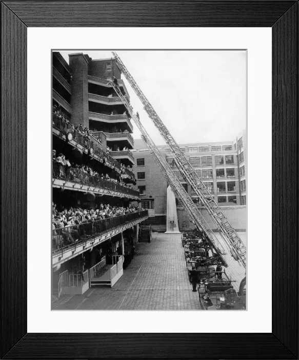 Framed Print : Ladder demonstration at Annual Review, Lambeth HQ
