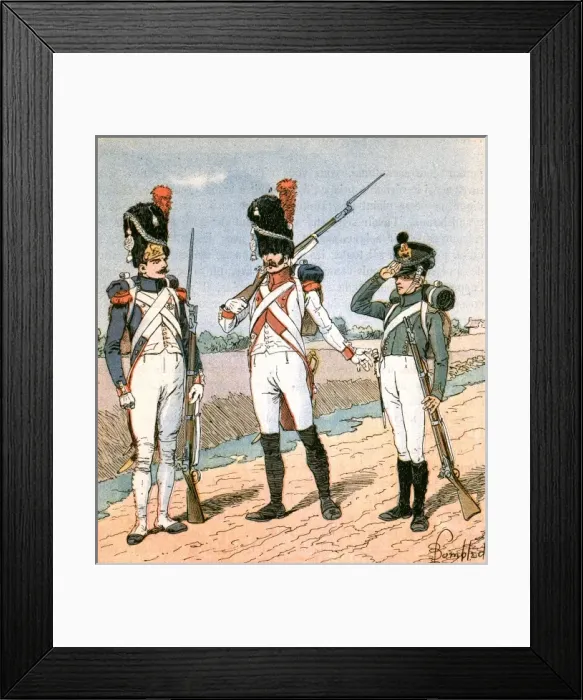 Framed Print : French infantry Framed Print : French infantry
