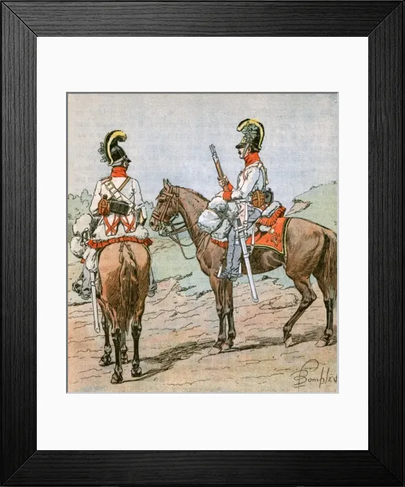 Framed Print : Austrian Dragoons Framed Print : Austrian Dragoons