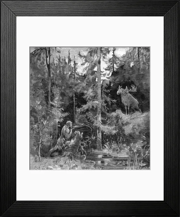 Framed Print : Scandinavian hunter Framed Print : Scandinavian hunter