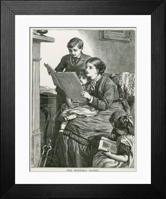 Framed Print : Reading Newspaper Framed Print : Reading Newspaper