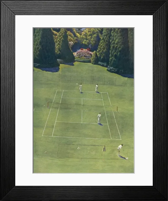Framed Print : Tennis from Above Framed Print : Tennis from Above
