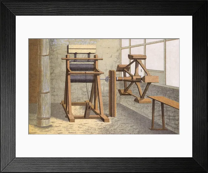 Framed Print : Linen Processing Machine Framed Print : Linen Processing Machine