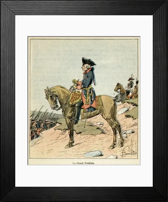Framed Print : Friedrich II on Horse Framed Print : Friedrich II on Horse