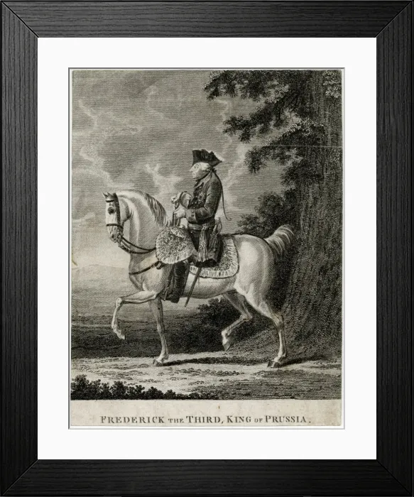 Framed Print : Friedrich II on Horse Framed Print : Friedrich II on Horse
