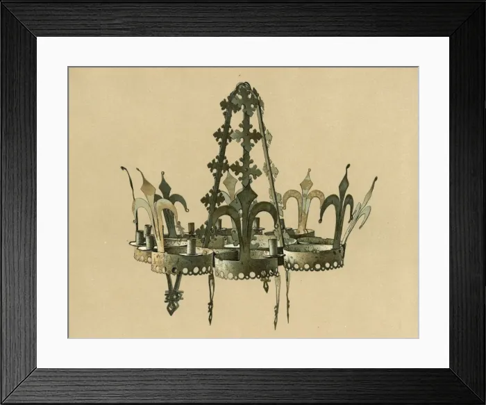 Framed Print : Metalwork Gothic Crown Framed Print : Metalwork Gothic Crown