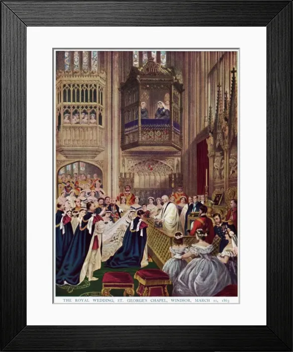 Framed Print : Edward Marries Alexandra Framed Print : Edward Marries Alexandra