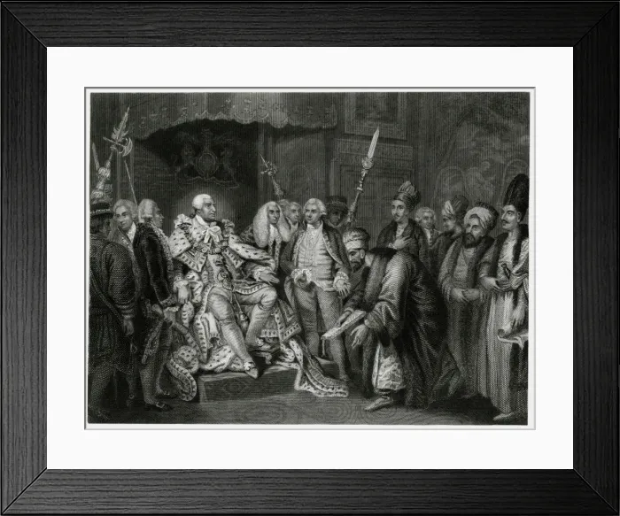 Framed Print : George Iii / Turkish Chief Framed Print : George Iii / Turkish Chief