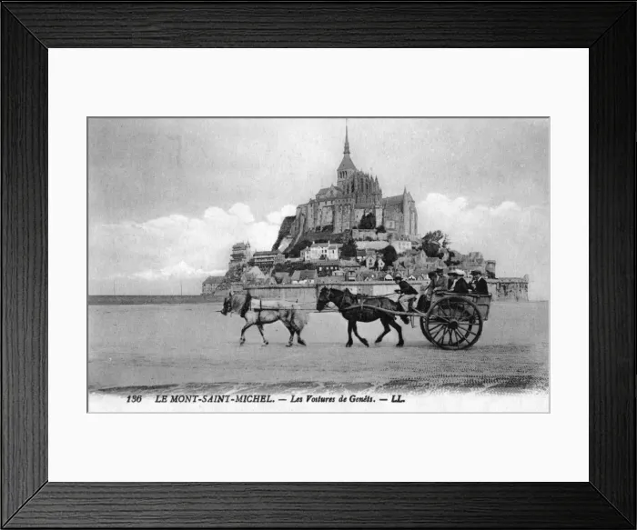 Framed Print : Mont St Michel / Card 2 Framed Print : Mont St Michel / Card 2