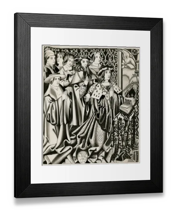 Framed Print : King Henry VI praying Framed Print : King Henry VI praying