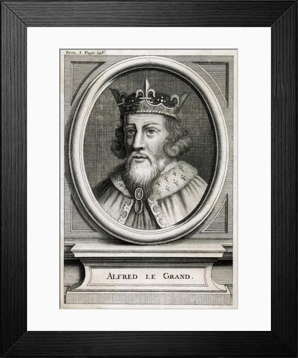 Framed Print : King Alfred / Anon Eng Framed Print : King Alfred / Anon Eng