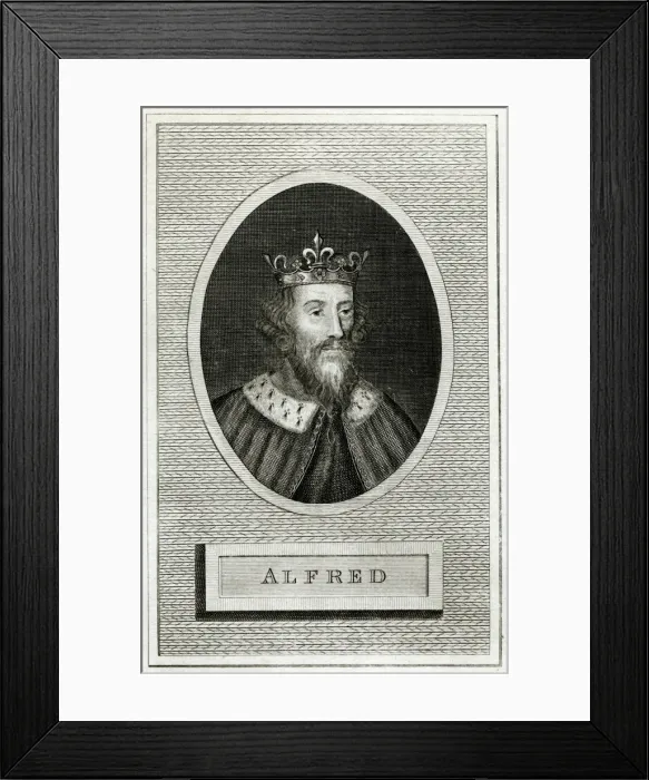 Framed Print : KING ALFRED / 849-899 Framed Print : KING ALFRED / 849-899