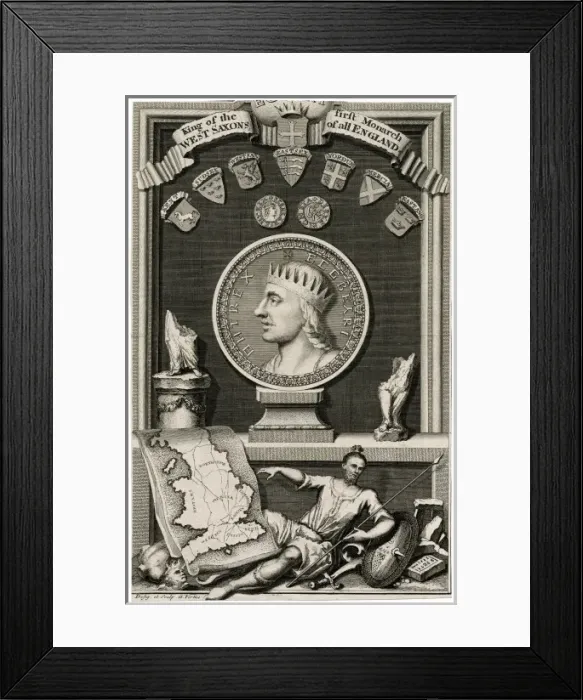 Framed Print : King Egbert / G. Vertue Framed Print : King Egbert / G. Vertue