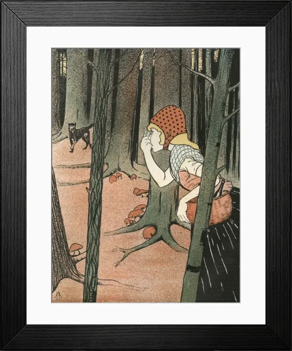 Framed Print : Red Riding Hood / Jugend Framed Print : Red Riding Hood / Jugend
