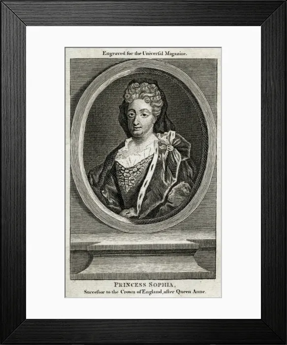 Framed Print : Sophia, Electress Hanove Framed Print : Sophia, Electress Hanove