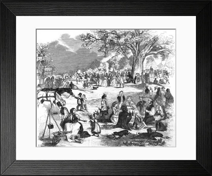 Framed Print : Picnic in Epping Forest Framed Print : Picnic in Epping Forest