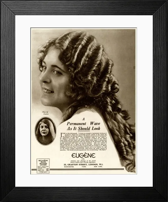 Framed Print : Advert for Eugene permanent wave 1922 Framed Print : Advert for Eugene permanent wave 1922
