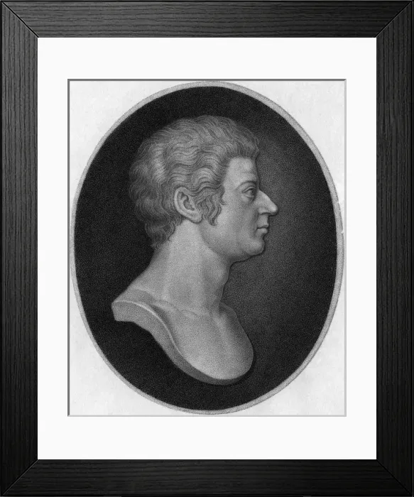 Framed Print : Mozart Profile Bust Framed Print : Mozart Profile Bust