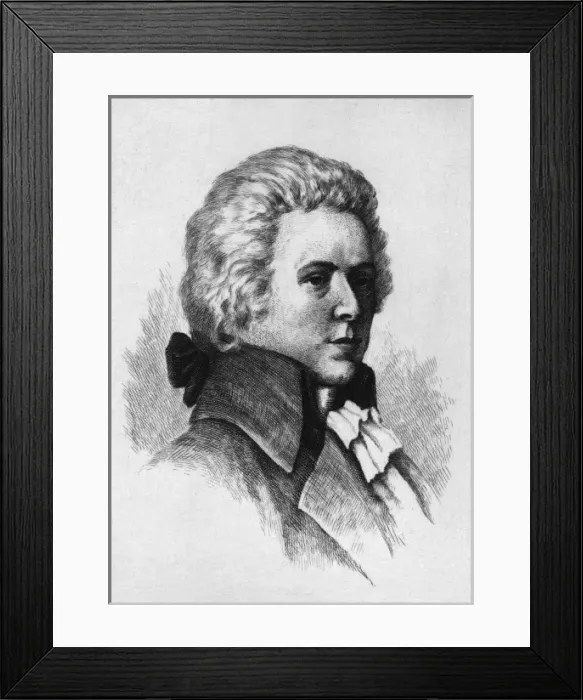 Framed Print : Mozart Sepia Framed Print : Mozart Sepia