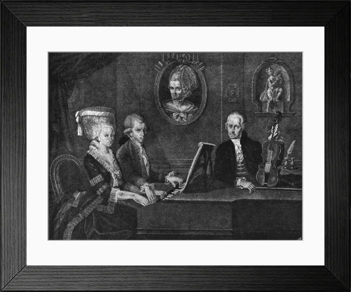 Framed Print : Mozart Sister and Father Framed Print : Mozart Sister and Father