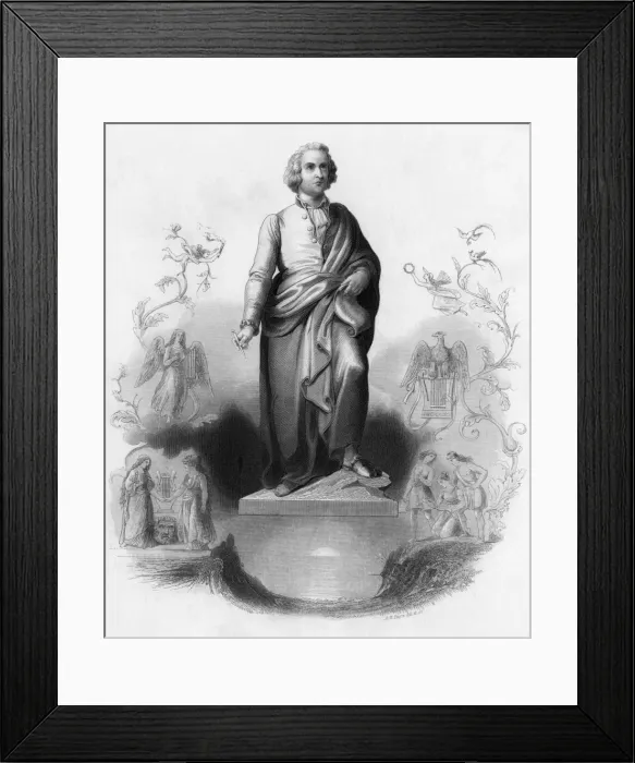 Framed Print : Mozart Payne Statue Framed Print : Mozart Payne Statue