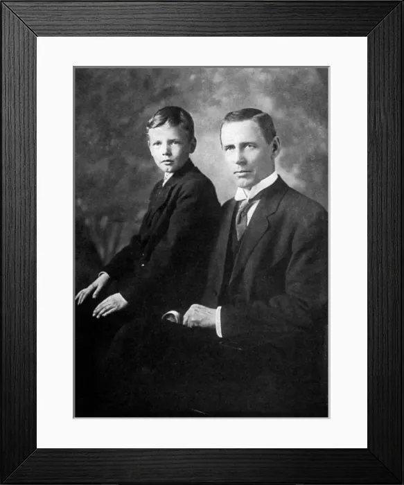 Framed Print : Lindbergh (8) & Father Framed Print : Lindbergh (8) & Father