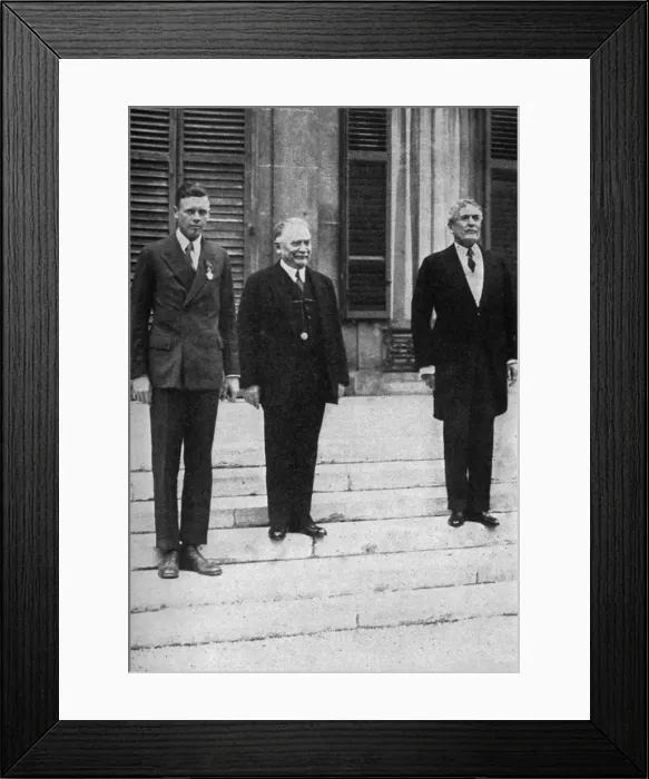 Framed Print : Lindbergh / In France Framed Print : Lindbergh / In France