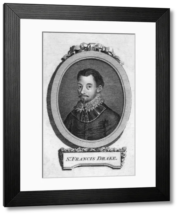 Framed Print : Francis Drake Oval Framed Print : Francis Drake Oval