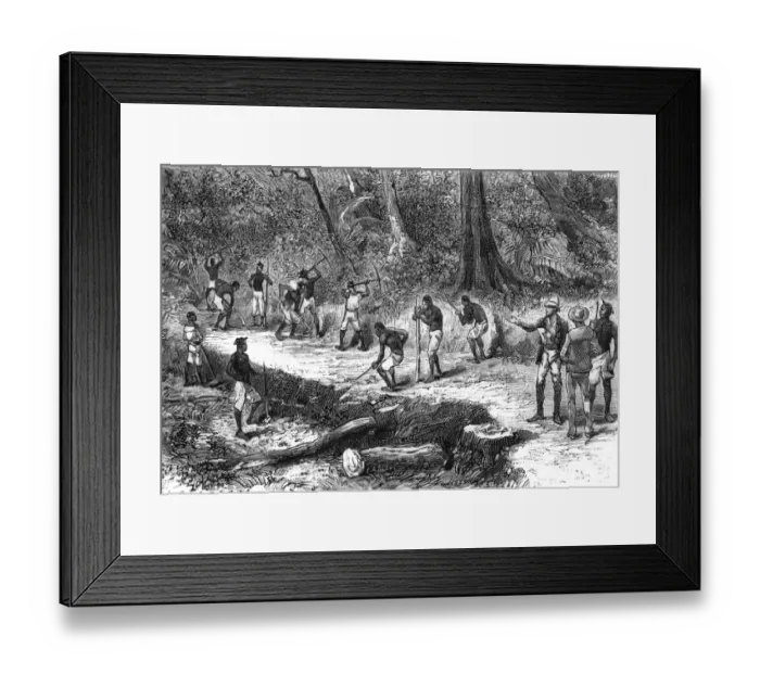 Framed Print : Brazza in Africa / Road Framed Print : Brazza in Africa / Road
