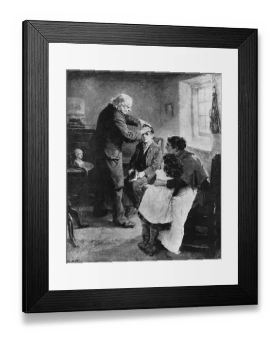 Framed Print : Itinerant Phrenologist Framed Print : Itinerant Phrenologist