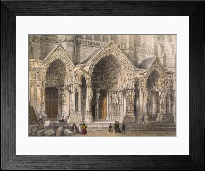 Framed Print : Chartres Cathedral Framed Print : Chartres Cathedral