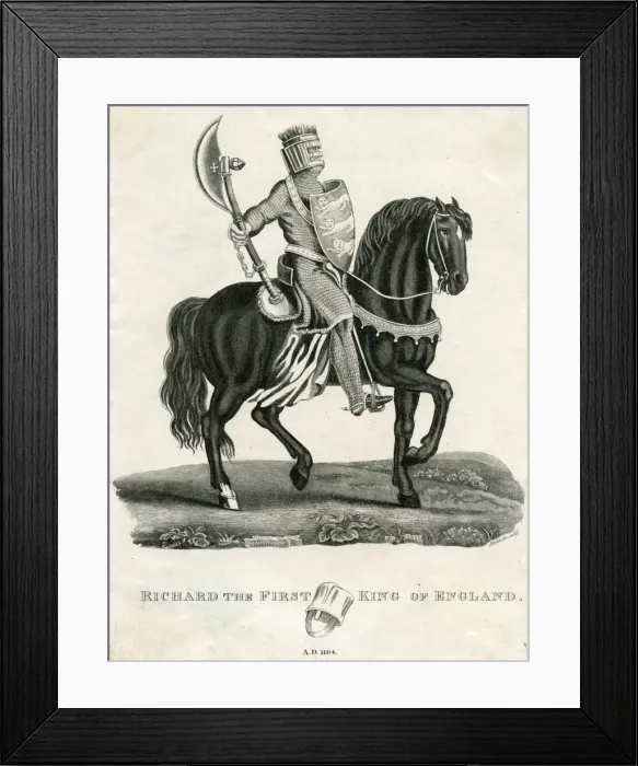 Framed Print : King Richard I Framed Print : King Richard I