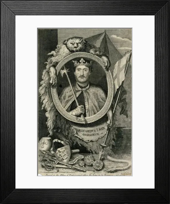 Framed Print : King Richard I Framed Print : King Richard I