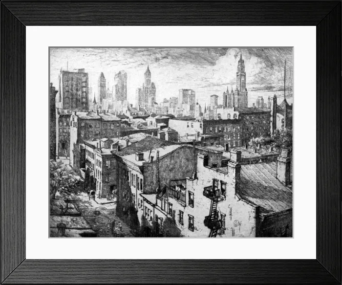 Framed Print : New York / Brooklyn 1916 Framed Print : New York / Brooklyn 1916