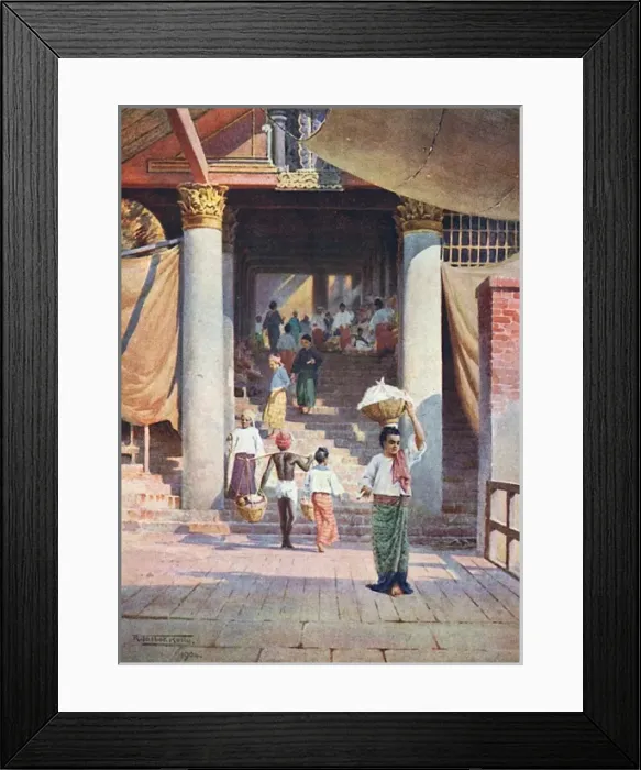 Framed Print : Burma / Rangoon / Pagoda Framed Print : Burma / Rangoon / Pagoda