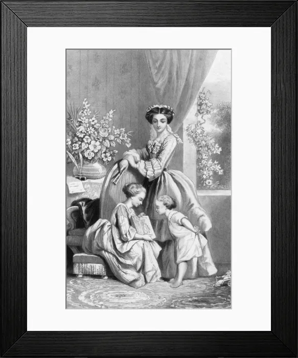 Framed Print : Mother & Daughters / Tint Framed Print : Mother & Daughters / Tint