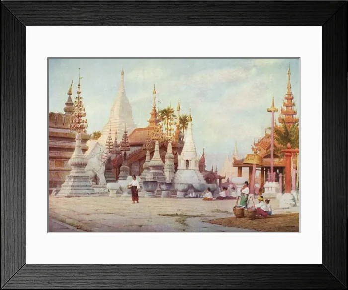 Framed Print : Burma / Pagan Pagoda 1909 Framed Print : Burma / Pagan Pagoda 1909