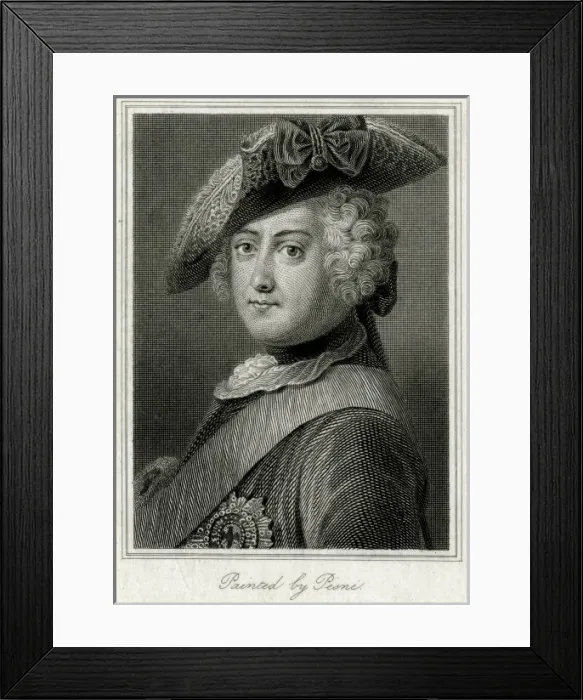 Framed Print : Friedrich Ii / Pesne Framed Print : Friedrich Ii / Pesne
