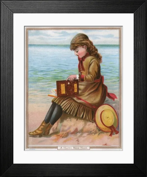 Framed Print : Reading on the Beach Framed Print : Reading on the Beach
