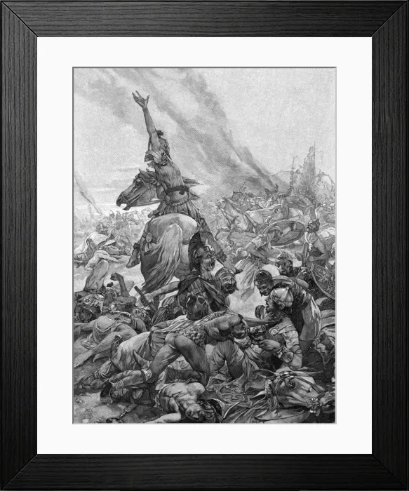 Framed Print : Julian Defeats Alamanni Framed Print : Julian Defeats Alamanni