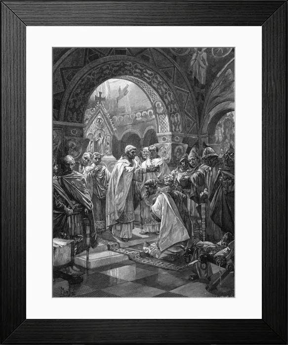 Framed Print : Arnulf Crowned King Framed Print : Arnulf Crowned King