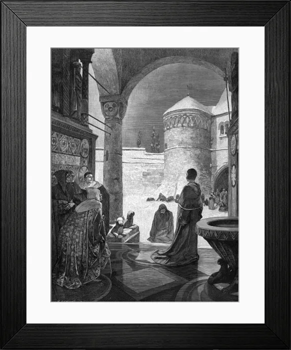 Framed Print : Heinrich IV at Canossa Framed Print : Heinrich IV at Canossa