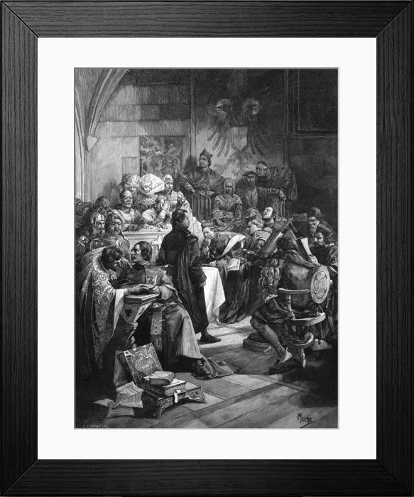 Framed Print : Luther at Worms Framed Print : Luther at Worms