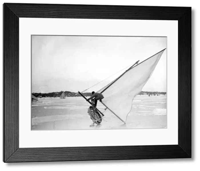 Framed Print : Swedish Ice Yachting Framed Print : Swedish Ice Yachting