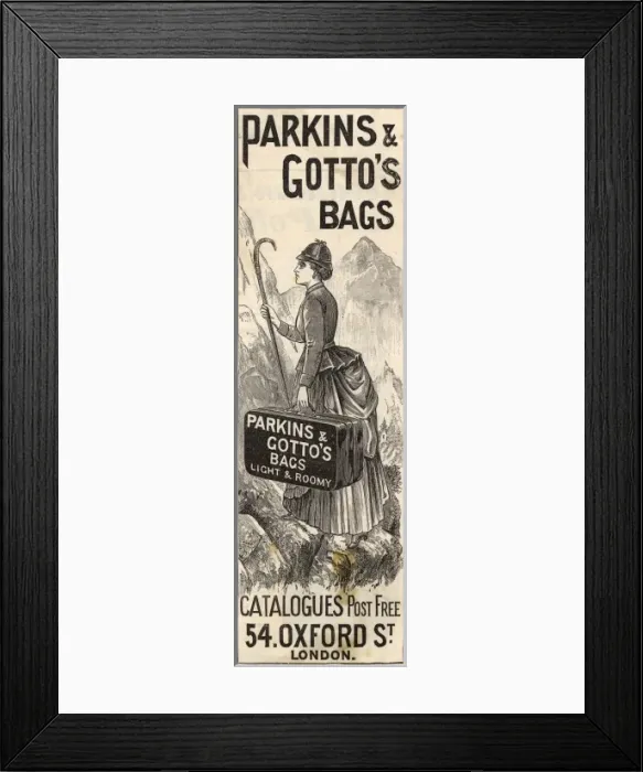 Framed Print : Travel / Luggage / Parkins Framed Print : Travel / Luggage / Parkins