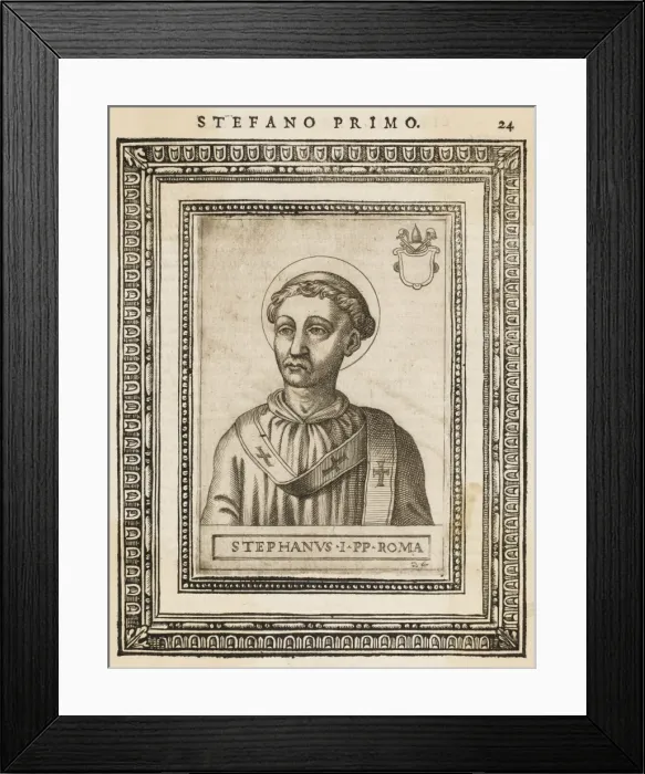 Framed Print : Pope Stephanus I Framed Print : Pope Stephanus I
