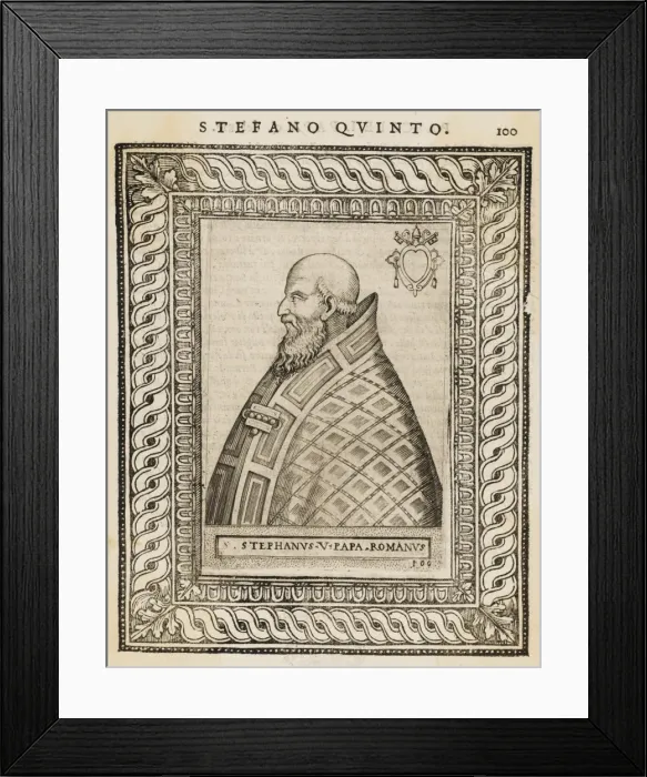 Framed Print : Pope Stephanus V Framed Print : Pope Stephanus V